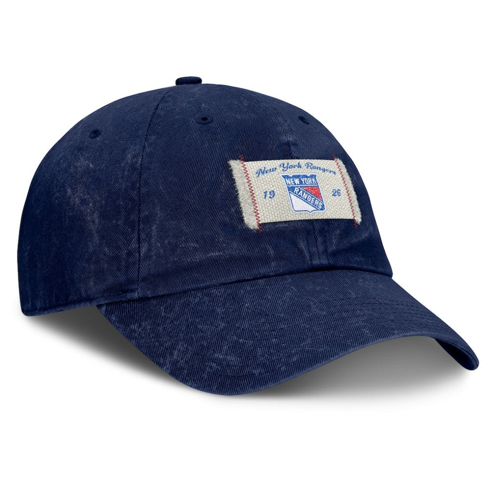 NHL New York Rangers Fanatics Women's Heritage Away Game Adjustable Hat - Blue