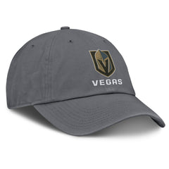 NHL Vegas Golden Knights Fanatics Washed Adjustable Hat - Charcoal