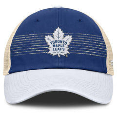 NHL Toronto Maple Leafs Fanatics Heritage Breakaway Trucker Adjustable Hat - Blue/Cream