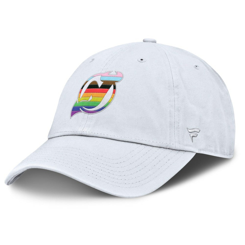 NHL New Jersey Devils Fanatics PRIDE Adjustable Hat - White