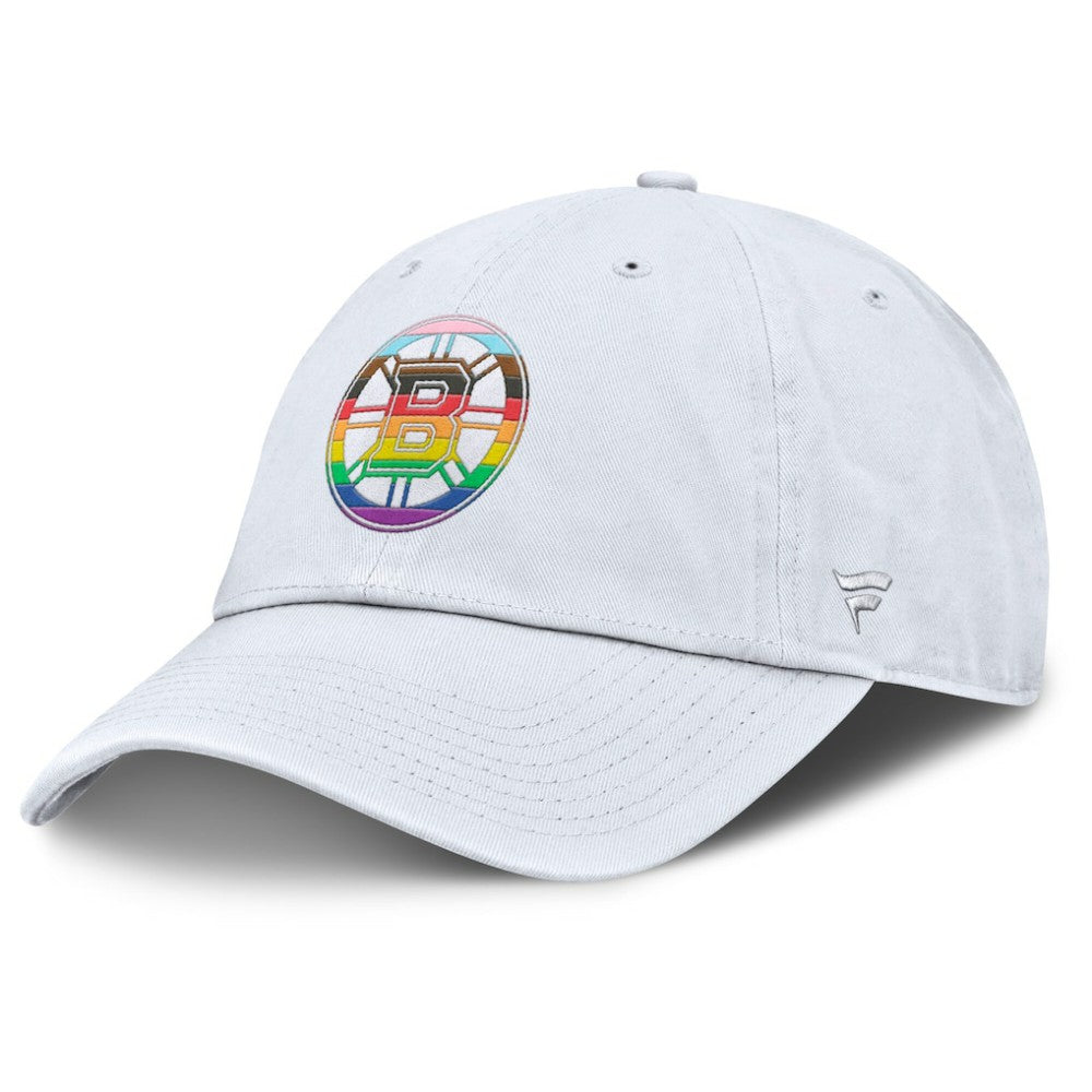 NHL Boston Bruins Fanatics PRIDE Adjustable Hat - White