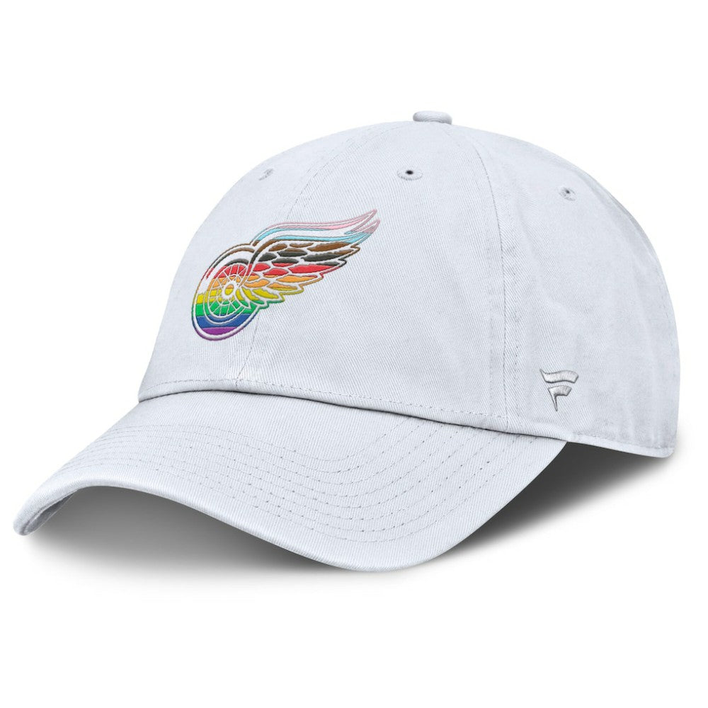 NHL Detroit Red Wings Fanatics PRIDE Adjustable Hat - White