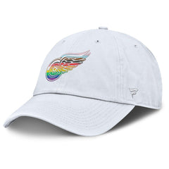 NHL Detroit Red Wings Fanatics PRIDE Adjustable Hat - White