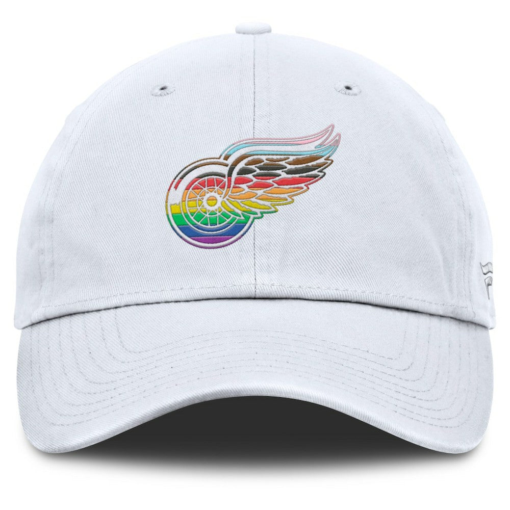 NHL Detroit Red Wings Fanatics PRIDE Adjustable Hat - White