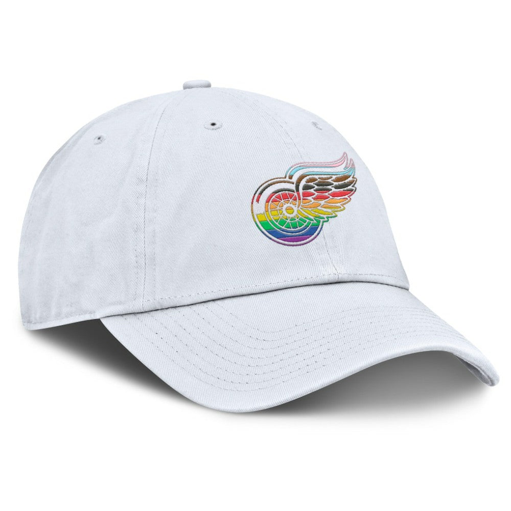 NHL Detroit Red Wings Fanatics PRIDE Adjustable Hat - White