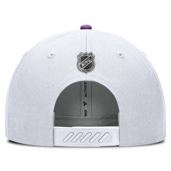 NHL Vegas Golden Knights Fanatics Authentic Pro Hockey Fights Cancer Adjustable Hat - White