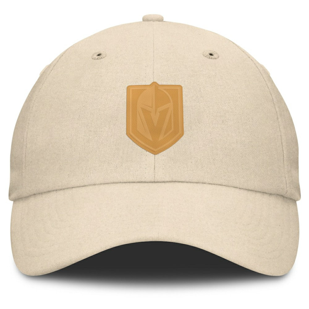 NHL Vegas Golden Knights Fanatics Front Office Canvas Adjustable Hat - Tan