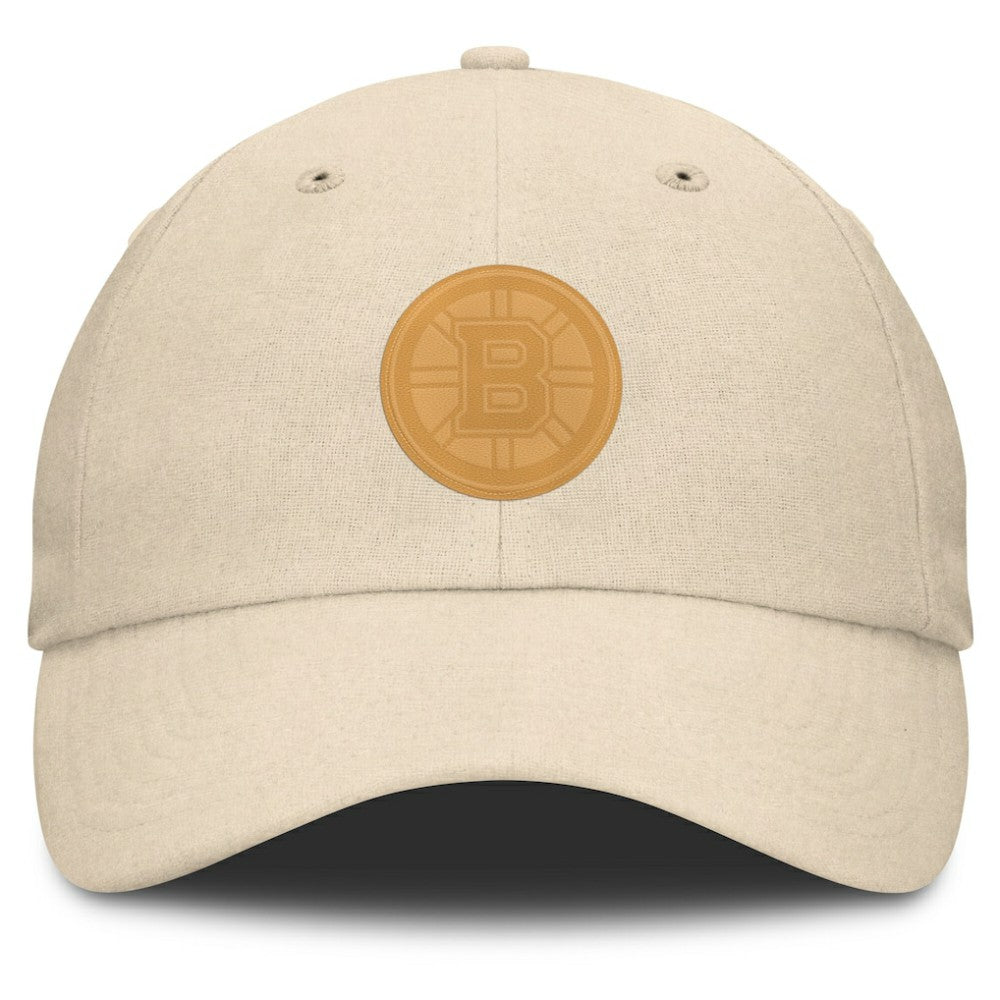 NHL Boston Bruins Fanatics Front Office Canvas Adjustable Hat - Tan