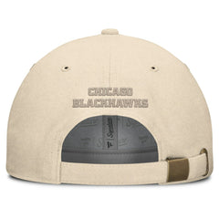 NHL Chicago Blackhawks Fanatics Front Office Canvas Adjustable Hat - Tan
