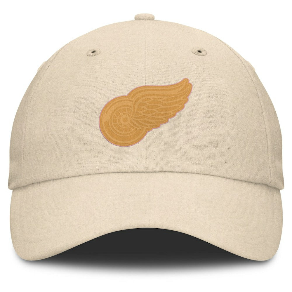 NHL Detroit Red Wings Fanatics Front Office Canvas Adjustable Hat - Tan