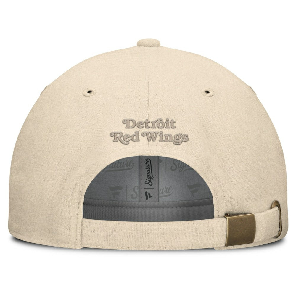 NHL Detroit Red Wings Fanatics Front Office Canvas Adjustable Hat - Tan