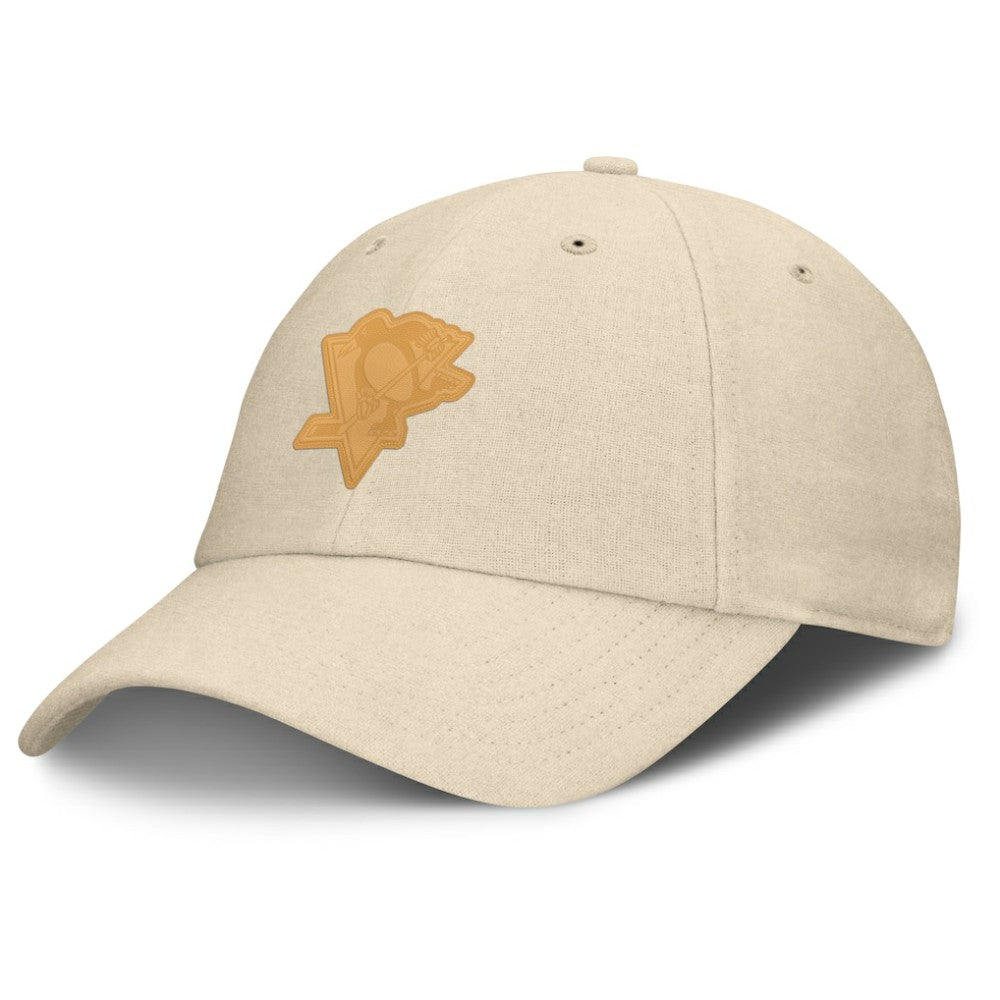 NHL Pittsburgh Penguins Fanatics Front Office Canvas Adjustable Hat - Tan