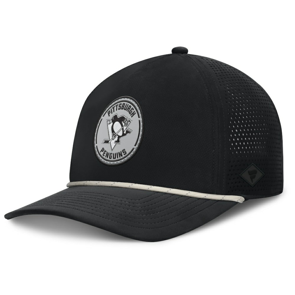 NHL Pittsburgh Penguins Fanatics Front Office Performance A-Frame Adjustable Hat - Black