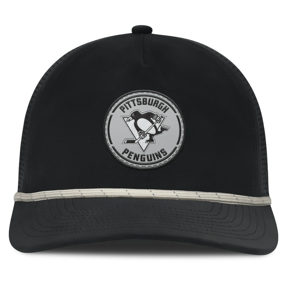 NHL Pittsburgh Penguins Fanatics Front Office Performance A-Frame Adjustable Hat - Black