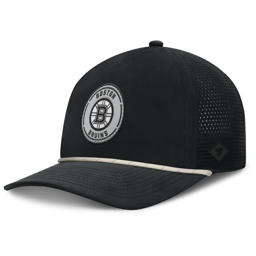 NHL Boston Bruins Fanatics Front Office Performance A-Frame Adjustable Hat - Black