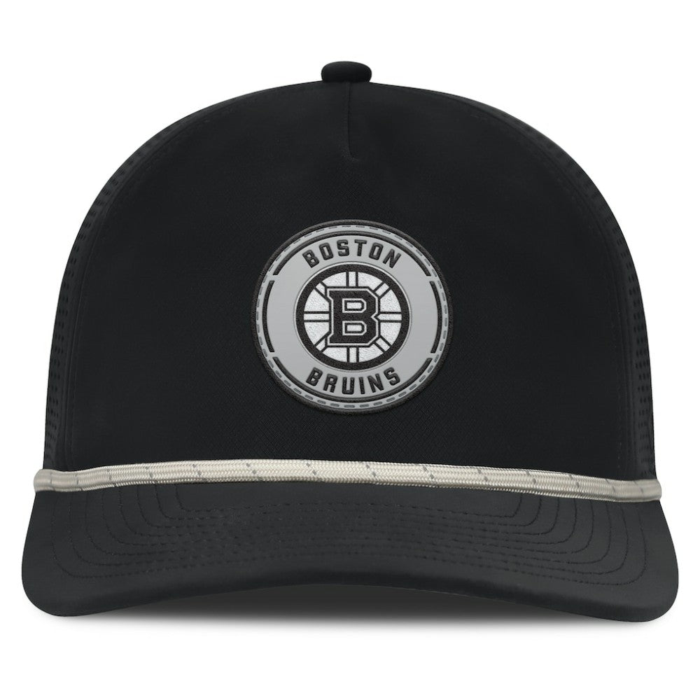 NHL Boston Bruins Fanatics Front Office Performance A-Frame Adjustable Hat - Black