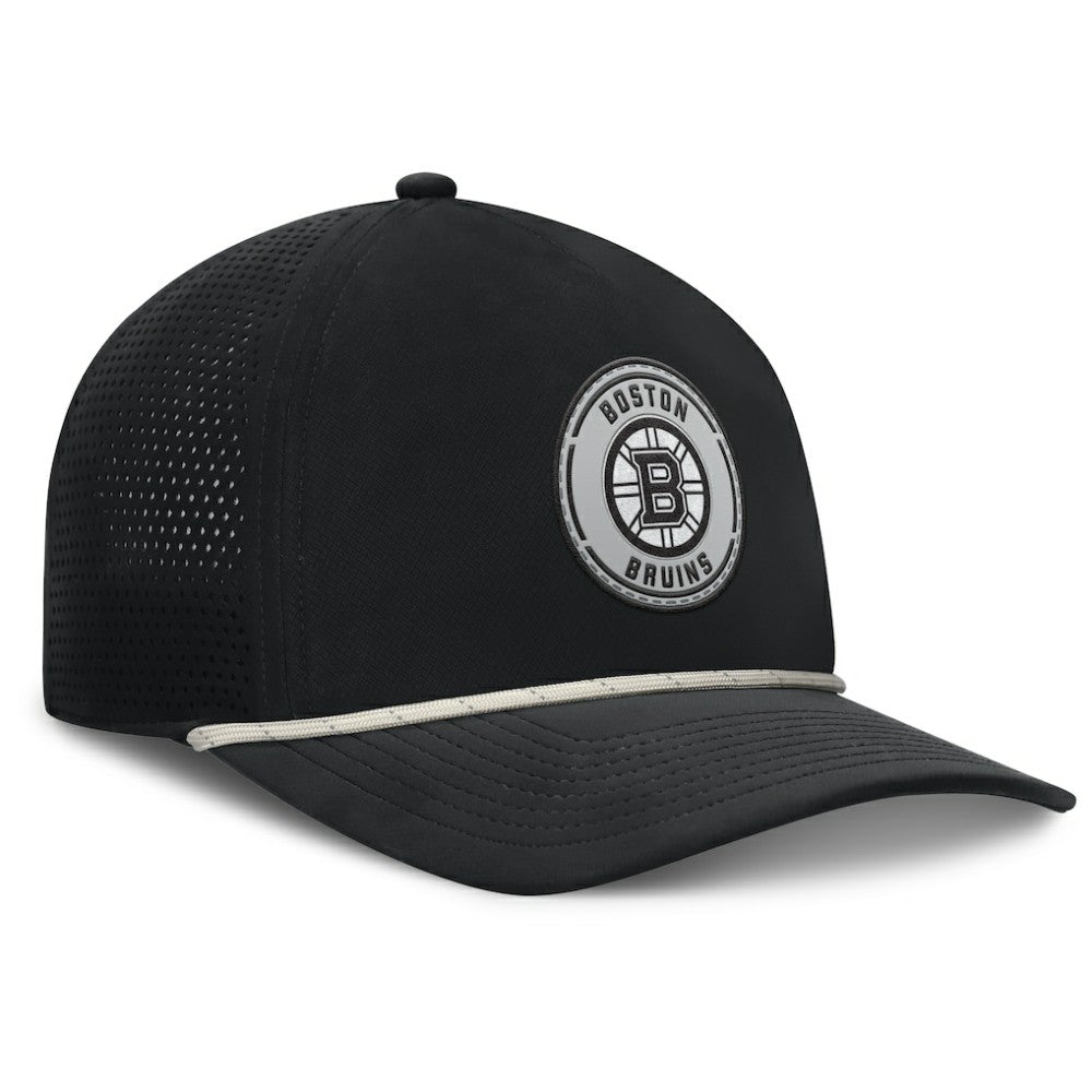 NHL Boston Bruins Fanatics Front Office Performance A-Frame Adjustable Hat - Black