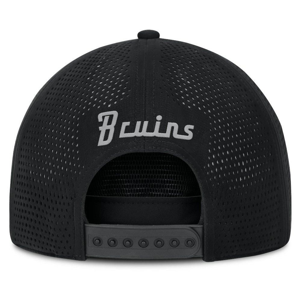 NHL Boston Bruins Fanatics Front Office Performance A-Frame Adjustable Hat - Black