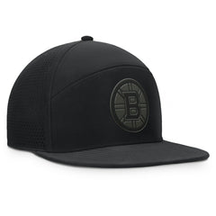 NHL Boston Bruins Fanatics Front Office Adjustable Hat - Black