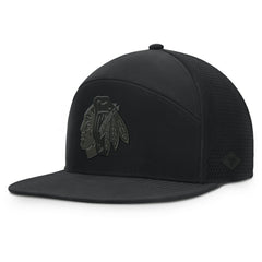 NHL Chicago Blackhawks Fanatics Front Office Adjustable Hat - Black