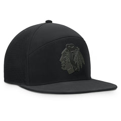 NHL Chicago Blackhawks Fanatics Front Office Adjustable Hat - Black