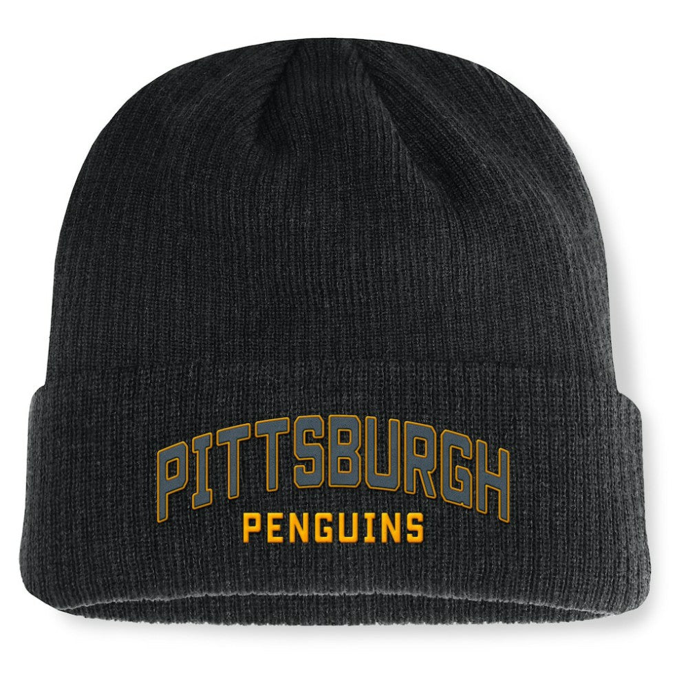 NHL Pittsburgh Penguins Fanatics Andee Cuffed Beanie - Black