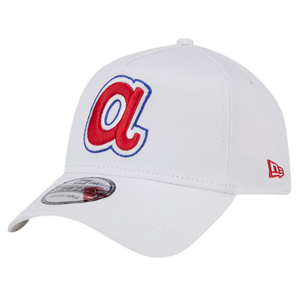 Atlanta Braves New Era TC A-Frame 9FORTY Adjustable Hat - White Hats