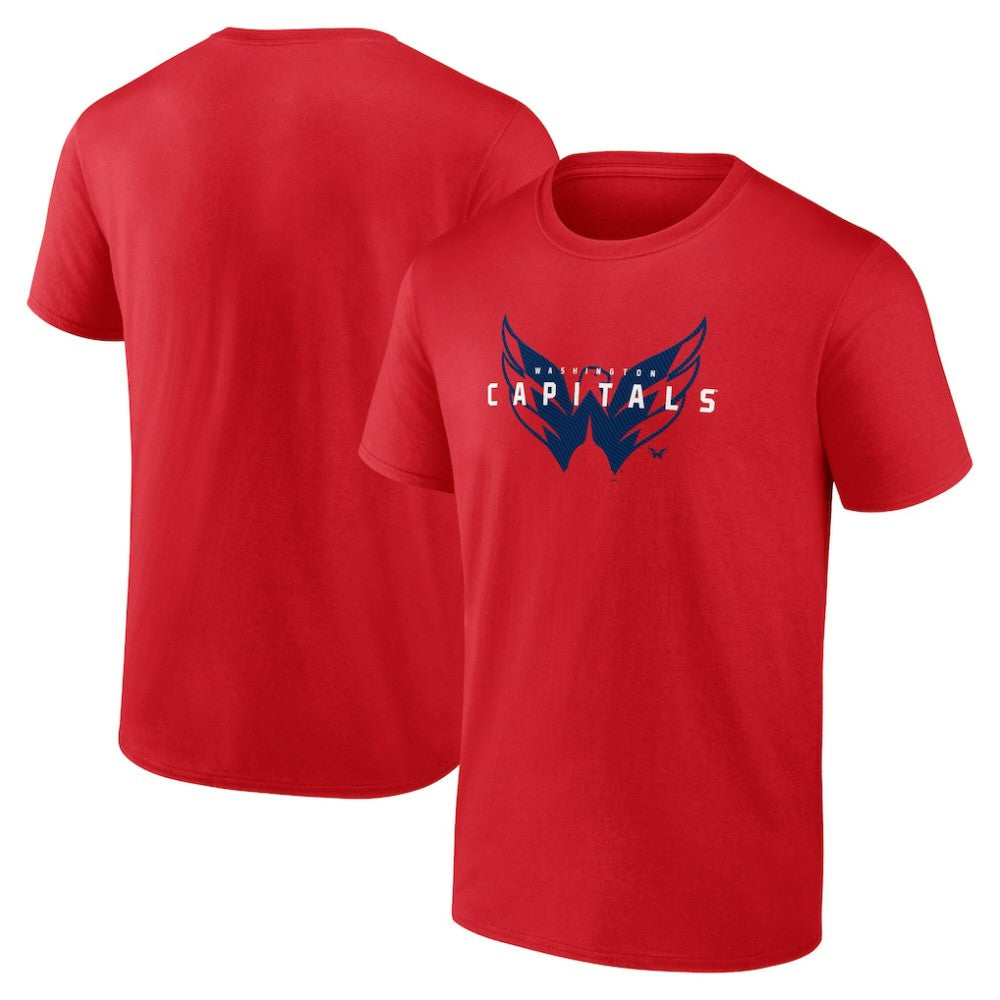 NHL Washington Capitals Logo Athletic Coordinate T-Shirt - Red