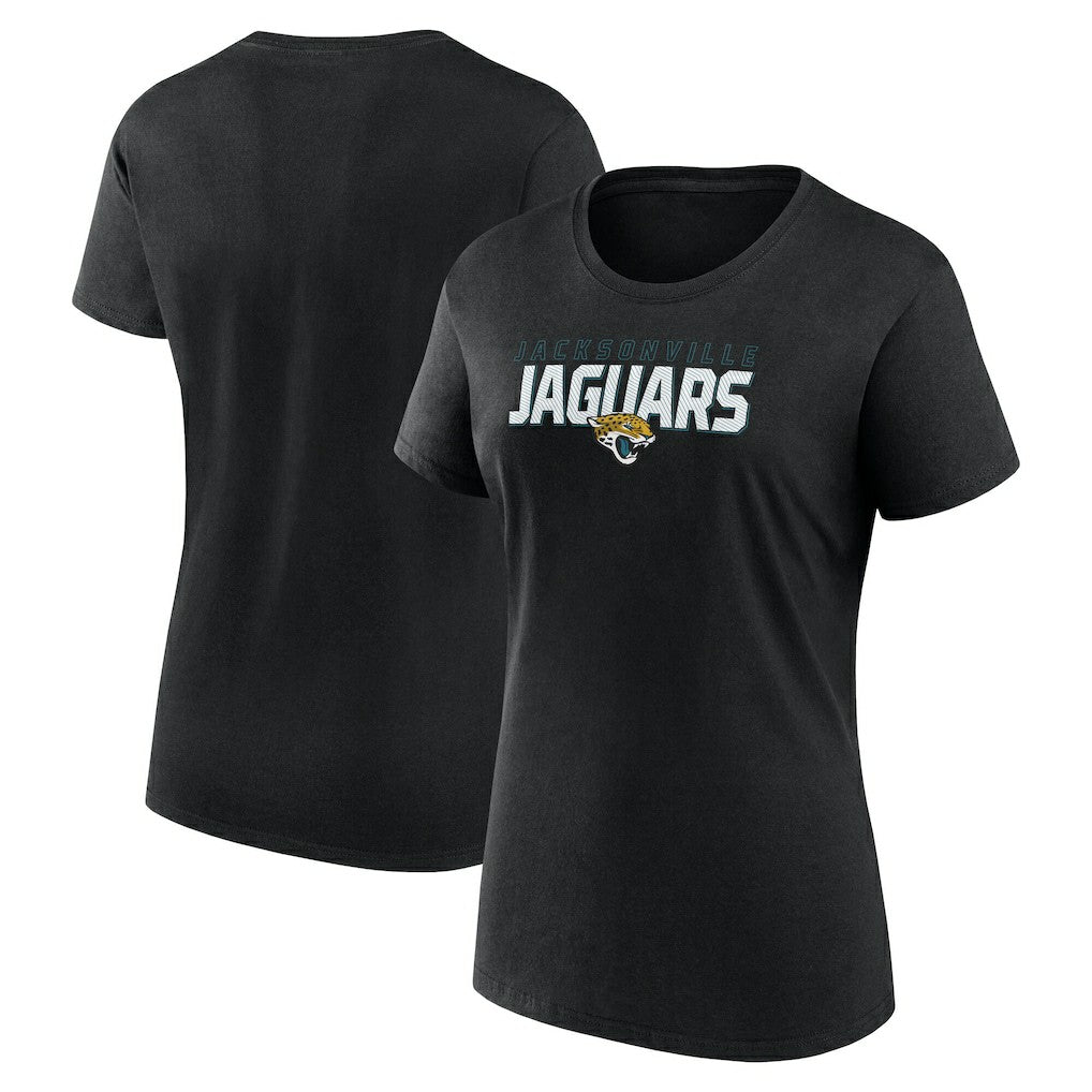 Jacksonville Jaguars Logo Athletic Women's Lean T-Shirt Black