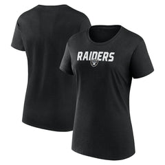 Las Vegas Raiders Logo Athletic Women's Lean T-Shirt Black