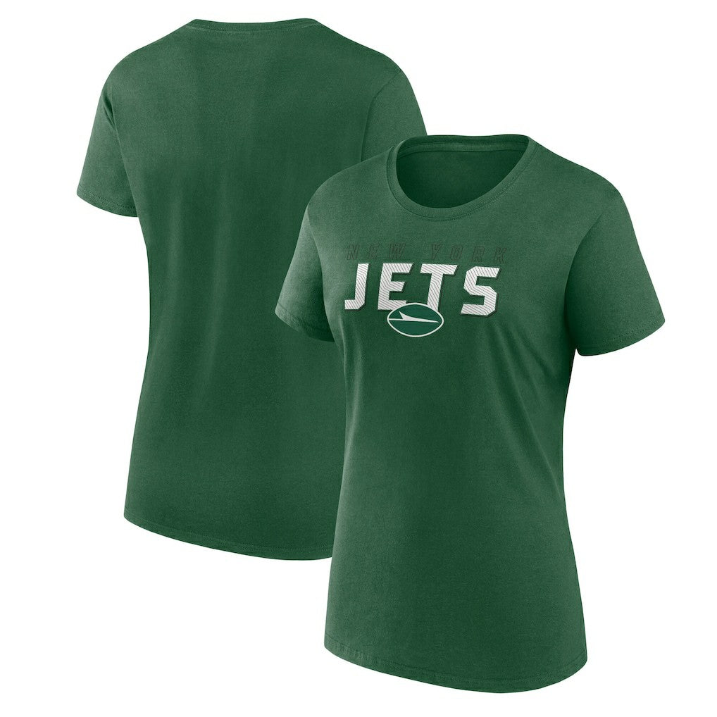 New York Jets Logo Athletic Women's Lean T-Shirt Green