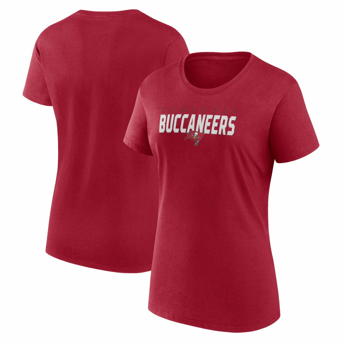 Tampa Bay Buccaneers Logo Athletic Women's Lean T-Shirt Red