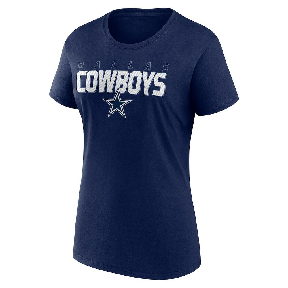 Dallas Cowboys Logo Athletic Women's Lean T-Shirt Navy
