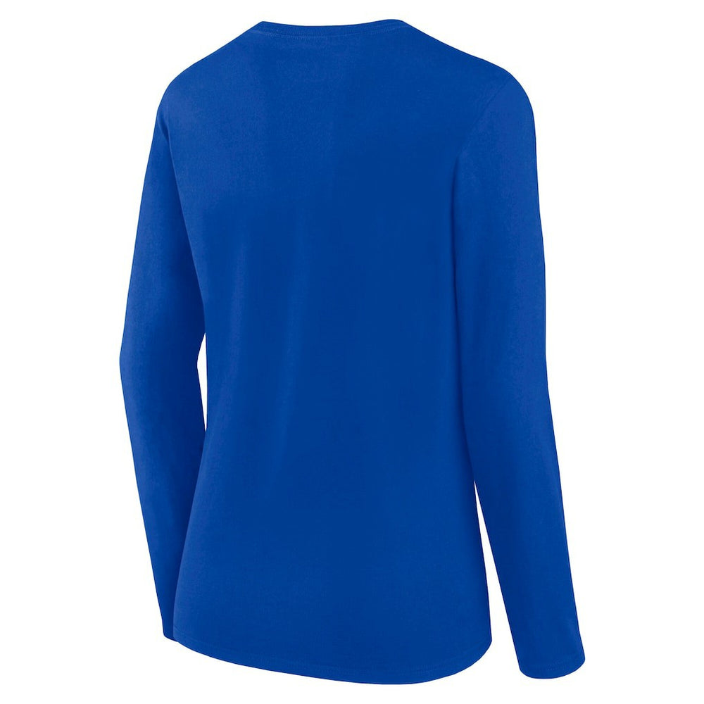 Los Angeles Rams Logo Athletic Women's Grip Long Sleeve T-Shirt Royal