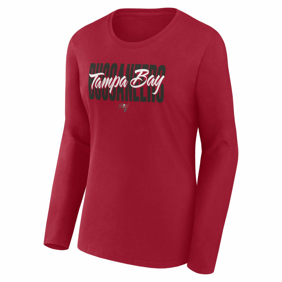 Tampa Bay Buccaneers Logo Athletic Women's Grip Long Sleeve T-Shirt Red