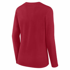 Tampa Bay Buccaneers Logo Athletic Women's Grip Long Sleeve T-Shirt Red