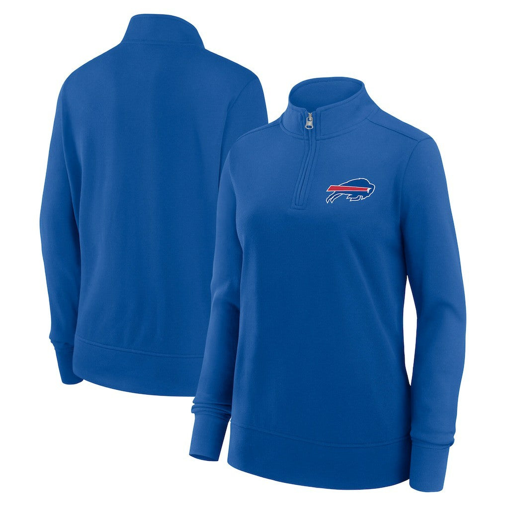 Buffalo Bills Logo Athletic Women's Velocity Quarter-Zip Jacket Royal