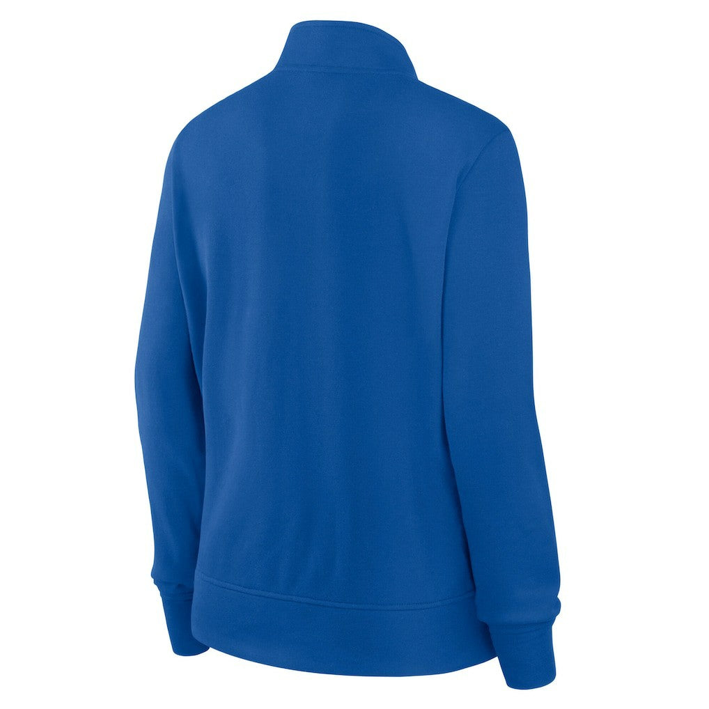 Buffalo Bills Logo Athletic Women's Velocity Quarter-Zip Jacket Royal