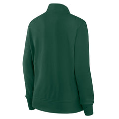 Green Bay Packers Logo Athletic Women's Velocity Quarter-Zip Jacket Green