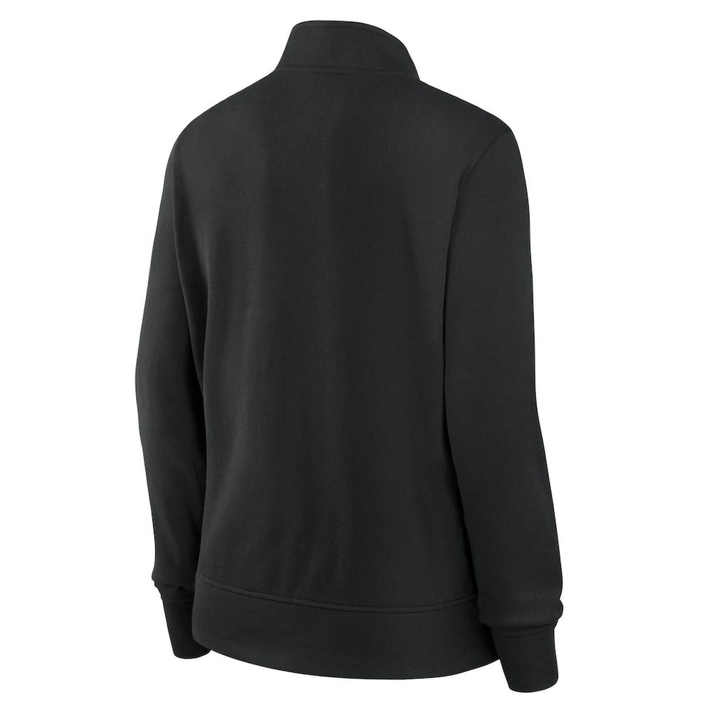 Las Vegas Raiders Logo Athletic Women's Velocity Quarter-Zip Jacket Black