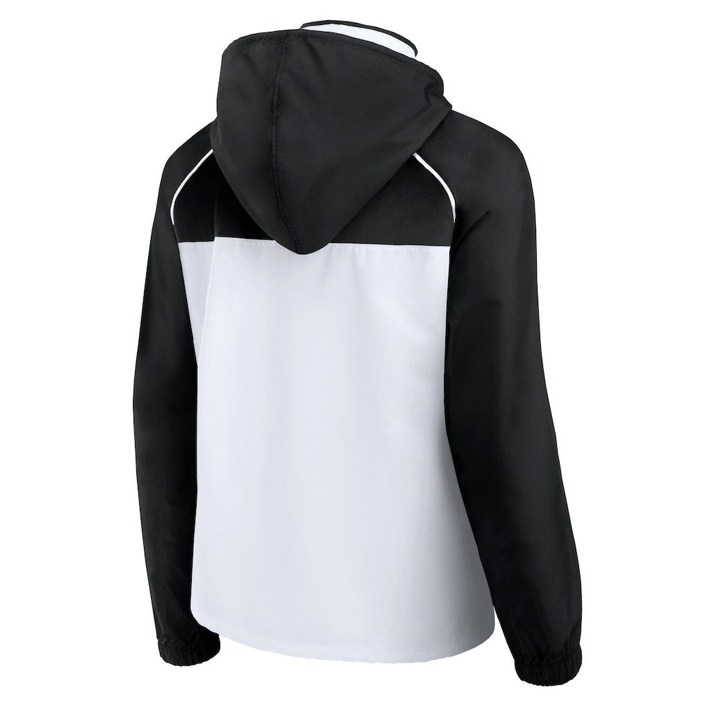 Las Vegas Raiders Women's Full-Zip Anorak Hoodie Jacket White