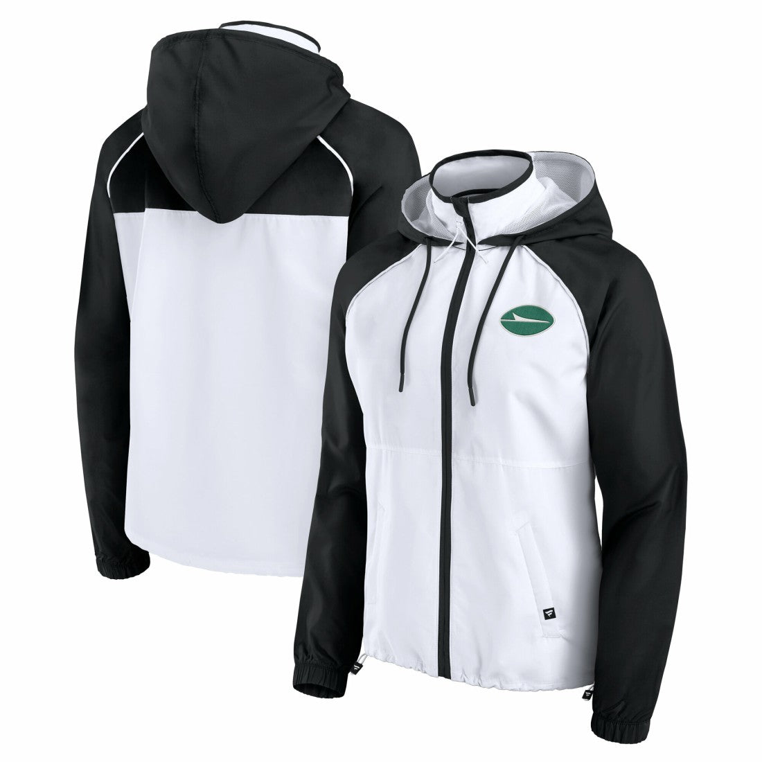 New York Jets Women's Full-Zip Anorak Hoodie Jacket White