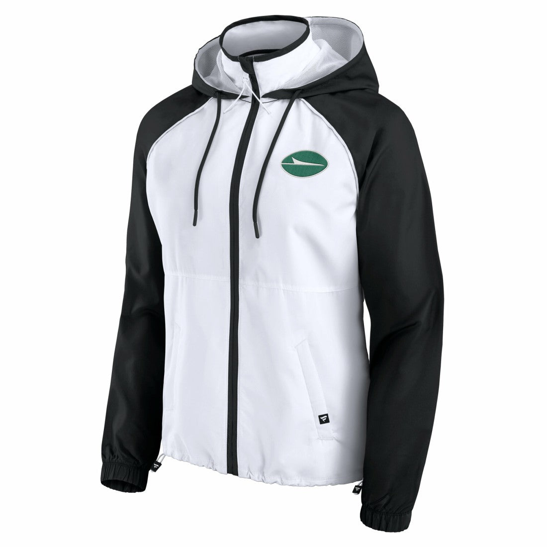 New York Jets Women's Full-Zip Anorak Hoodie Jacket White