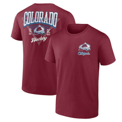 NHL Colorado Avalanche Logo Athletic Never Over T-Shirt - Burgundy