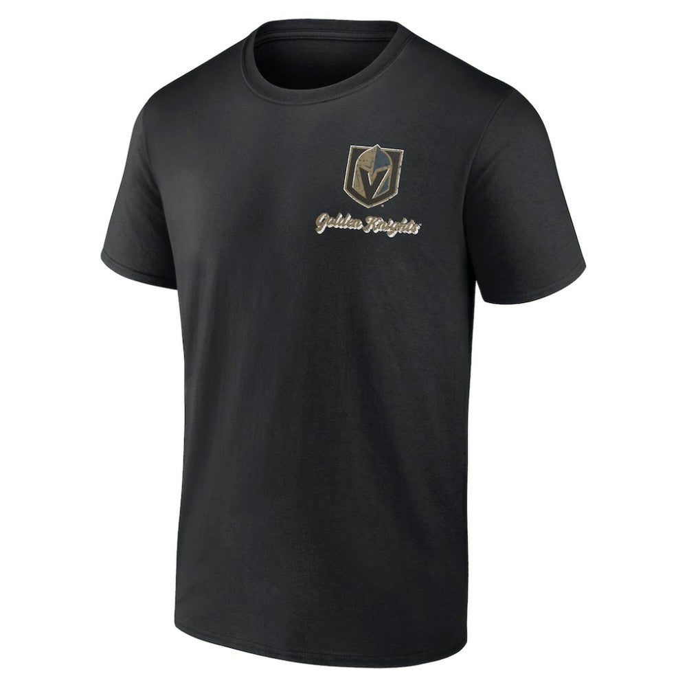 NHL Vegas Golden Knights Logo Athletic Never Over T-Shirt - Black