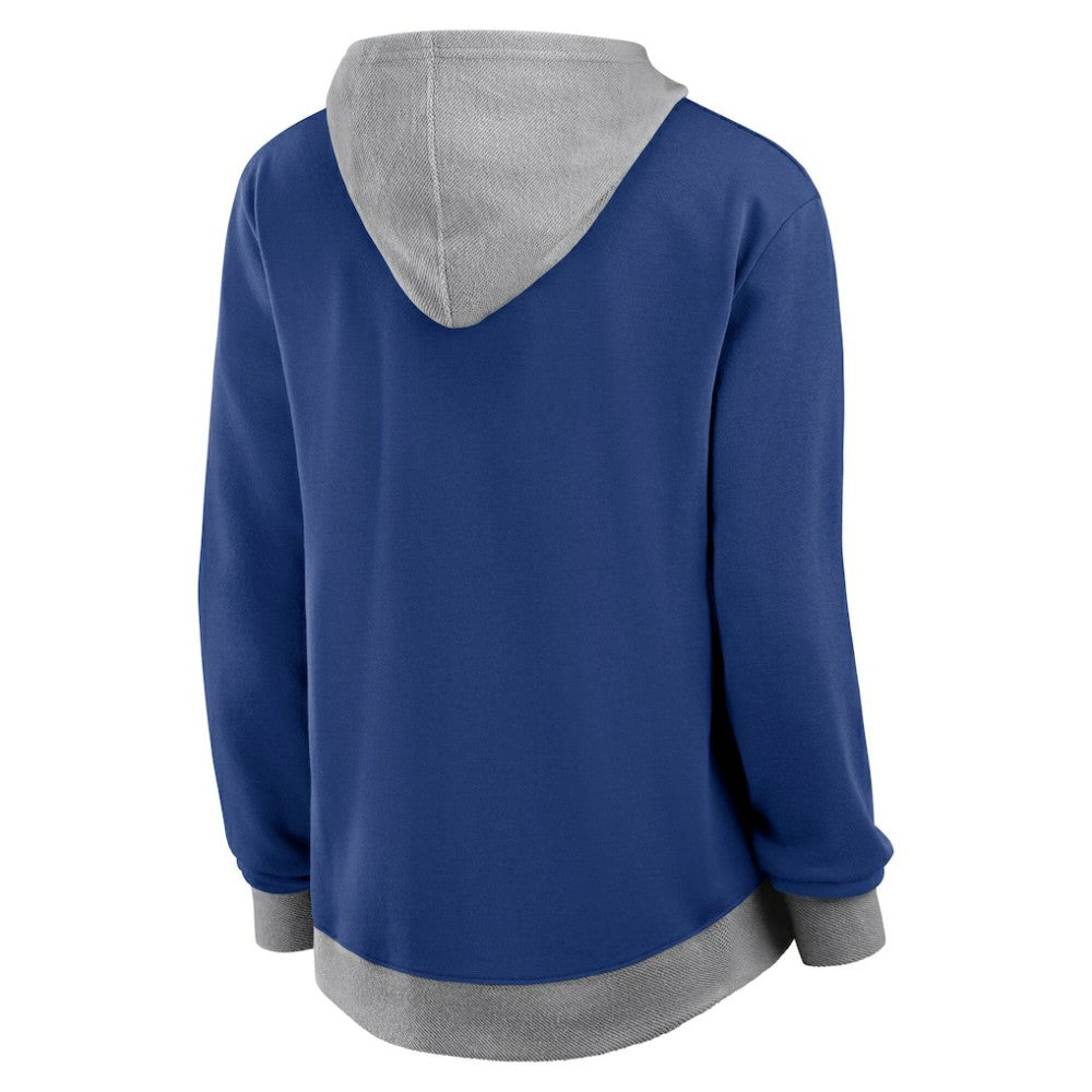 NHL Toronto Maple Leafs Logo Athletic Women's Hit It French Terry Full-Zip Hoodie - Blue