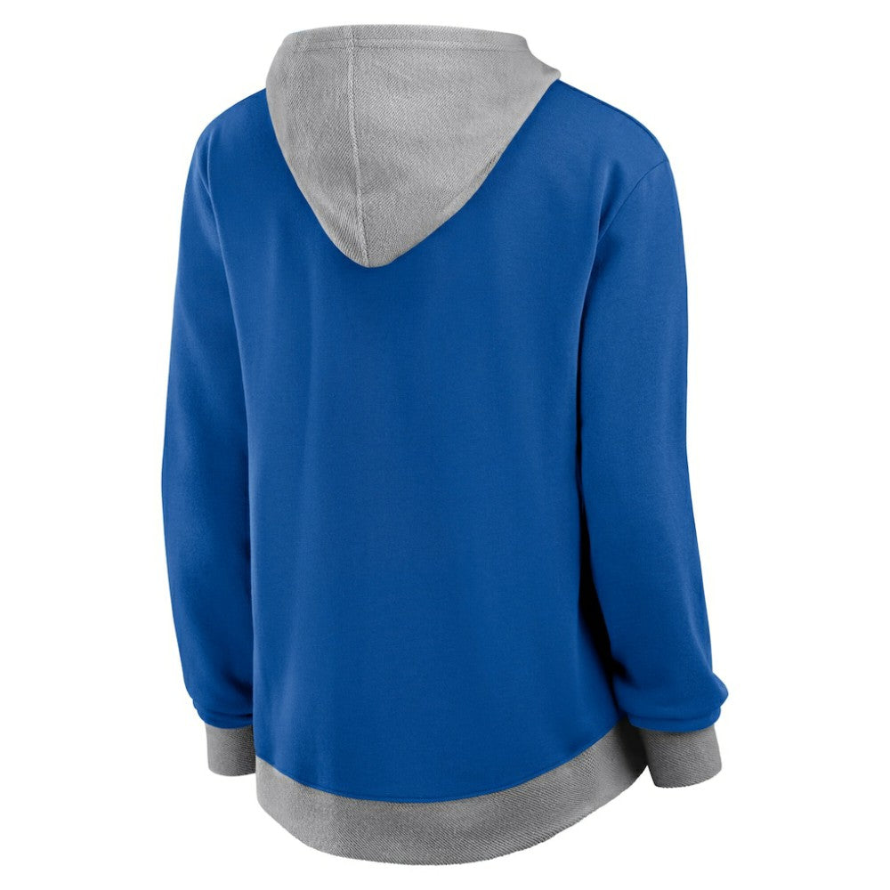NHL St. Louis Blues Logo Athletic Women's Hit It French Terry Full-Zip Hoodie - Blue