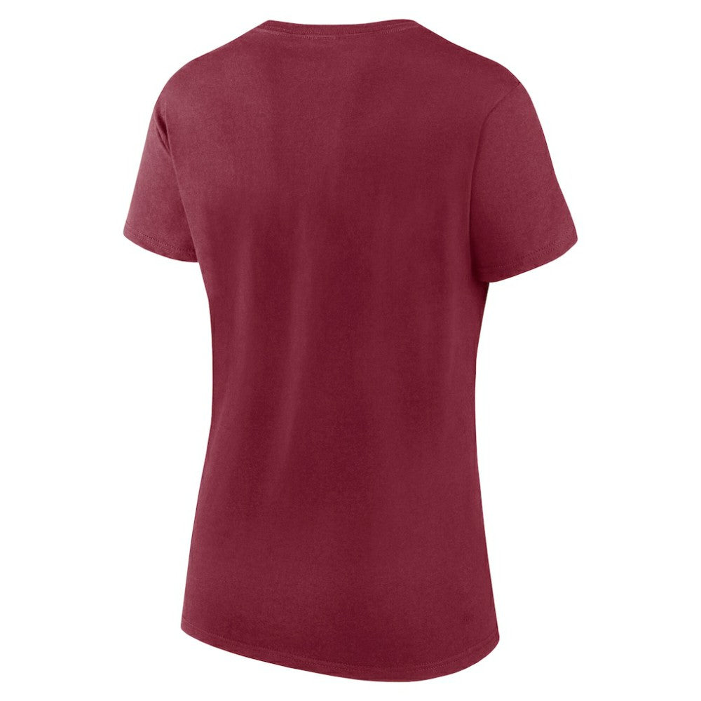 NHL Colorado Avalanche Logo Athletic Women's Launch Scoop Neck T-Shirt - Burgundy