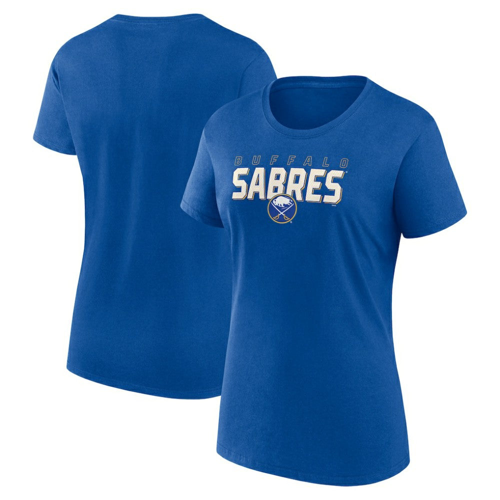 NHL Buffalo Sabres Logo Athletic Women's Launch Scoop Neck T-Shirt - Royal