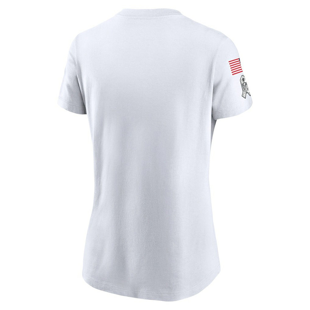 Dallas Cowboys Women's 2024 Salute To Service Legend Performance T-Shirt White